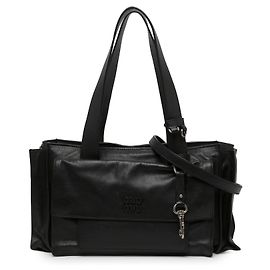 Borsa Shopping Utilitaire Miu Miu in nappa nera