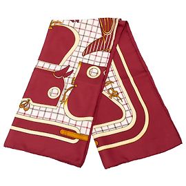 Foulard di seta Hermès Red Camails