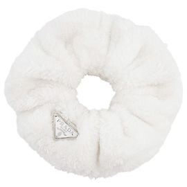 Prada Triangle Terry Cotton Scrunchie