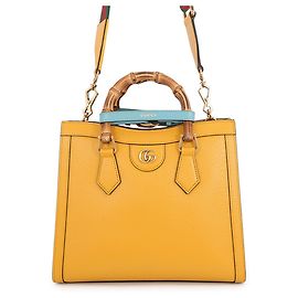 Gucci Diana Small Tote Handtasche aus Leder und Bambus