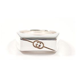 Bague à bande GUCCI Diagonal Interlocking G