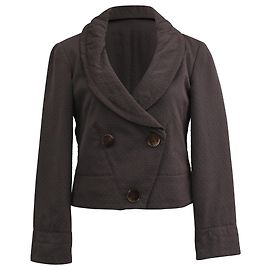 Blazer corto cruzado Louis Vuitton en lana marrón