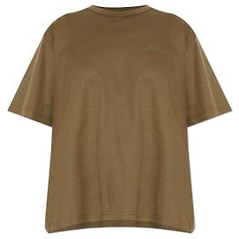 Haut Jacquemus en coton et soie vert