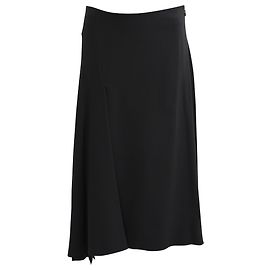 Céline Gonna midi Celine con spacco laterale in viscosa nera