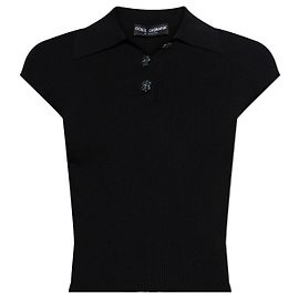 Dolce & Gabbana  Polo mit schimmernden Knöpfen