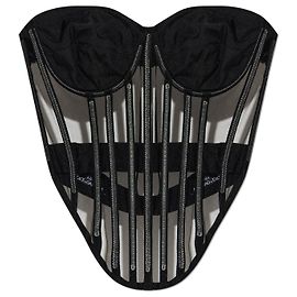 Top bustier de malha preto com costas nuas Dolce & Gabbana