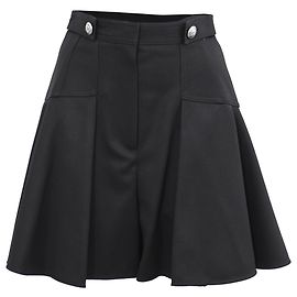 Pantaloncini a campana Alexander Mcqueen in lana nera