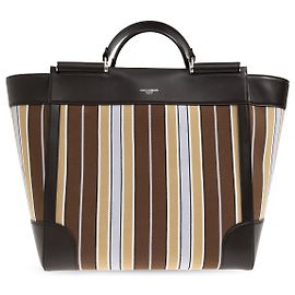 Dolce & Gabbana Bolsa de jacquard com padrão listrado