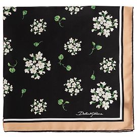 Dolce & Gabbana Seidentuch mit Blumenmotiv