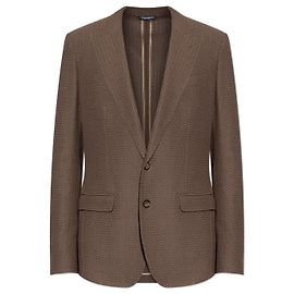 Blazer Dolce & Gabbana marrone in cotone con spacco singolo