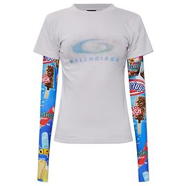 T-shirt a maniche lunghe Balenciaga Multicolore