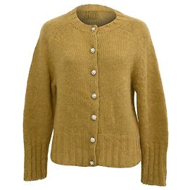 Cárdigan Erdem Vanessa en mohair verde oliva