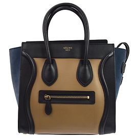 Céline Celine Tricolor Luggage Leather Micro