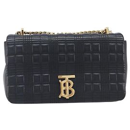 Portafoglio con catena Burberry Lola in pelle trapuntata
