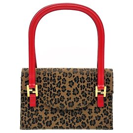 Borsa a tracolla Fendi con stampa leopardata