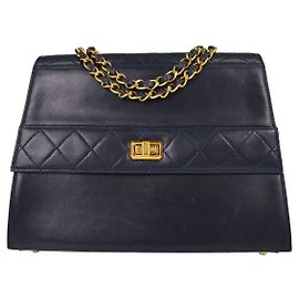 Chanel Vintage Trapezoid CC Flap Leather Medium