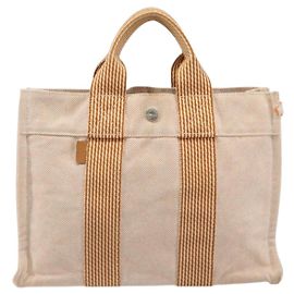 Hermès Hermes Fourre Tout Toile PM