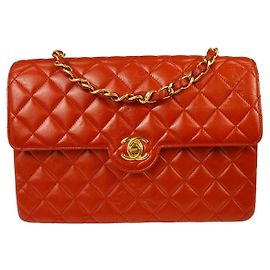 Chanel Vintage CC Chain Flap Quilted Lambskin Small