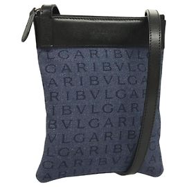 Bulgari Bvlgari Logomania Canvas with Leather