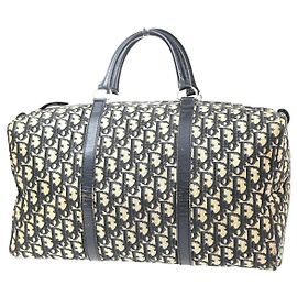 Christian Dior Vintage Trotter Boston Diorissimo Canvas Large