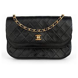 Chanel Double Flap Pelle Nera Matelassé