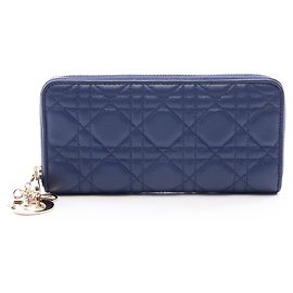 Cartera larga redonda Christian Dior Dior Lady Cannage