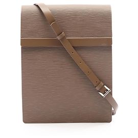 Bolsa de mão Louis Vuitton Ramatuelle em couro Epi cinza