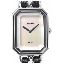 Chanel Premiere Rock Quartz Stainless Steel and Leather with Mother of Pearl 20