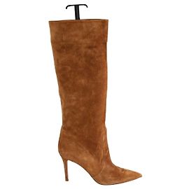 Botas Gianvito Rossi em camurça camel