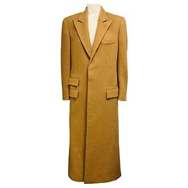 Abrigo largo clásico de lana Ralph Lauren Collection Tan