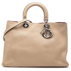 Borsa Diorissimo Large in pelle beige Dior