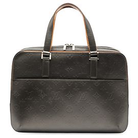 Borsa Business Louis Vuitton Monogram Mat Malden Grigia