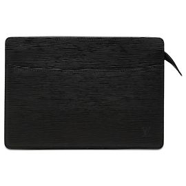 Borsa a Mano Louis Vuitton Epi Pochette Homme Nera
