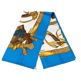 Pañuelo de seda Multi Hermès Grand Uniforme 90