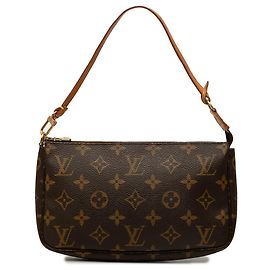 Borsa a tracolla Louis Vuitton Monogram Pochette Accessoires Marrone