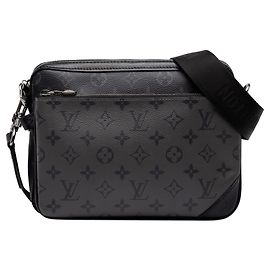 Bolso bandolera Trio Messenger Louis Vuitton Monogram Eclipse Reverse Negro