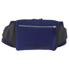Balenciaga Navy Neo Lift Waist Canvas and Leather