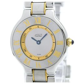 Reloj para mujer Cartier Must 21 de acero chapado en oro Quartz