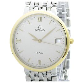 Reloj Omega De Ville para hombre en acero chapado en oro, cuarzo 396.2432