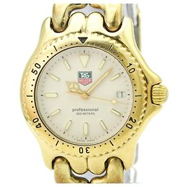 TAG HEUER Sel Professional vergoldete Quartz Uhr