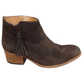 Atelier Voisin Botines de ante marrón