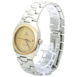 Omega Seamaster Polaris Day-Date Quartz Aço inoxidável e Ouro amarelo (18K)