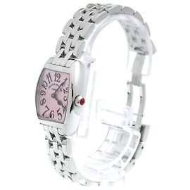 Franck Muller Cintree Curvex Quartz White Gold and Crocodile with Diamond Bezel 22