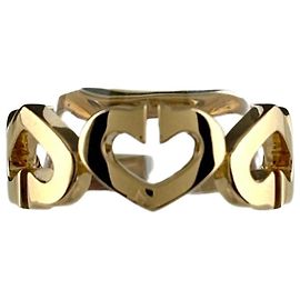Anello Fascia Cartier C Heart in Oro Giallo
