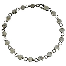 Autre Marque Tiffany & Co. Puff Heart Armband aus Sterlingsilber 925