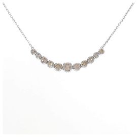 Autre Marque Collana in oro bianco Au750 e diamanti