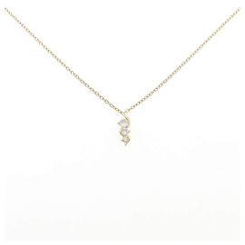 Autre Marque Collana Au750 con tre diamanti