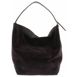 Totême borsa marrone "Belted" in camoscio