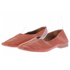 Sessun Ballerine in pelle arancioni