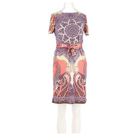 Etro Vestido curto multicolorido